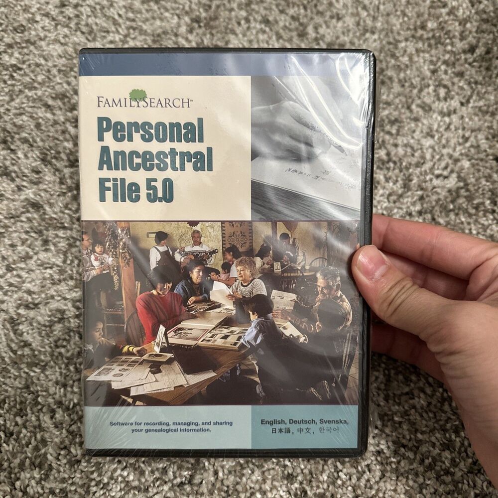 Family Search Uniting Families Personal Ancestral File 5.0 PC CD-ROM B114